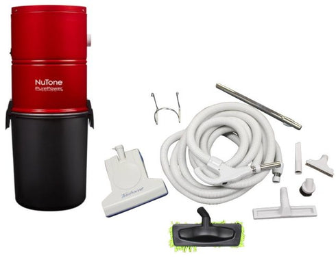 Nutone PP5501 Central Vacuum And TurboCat Kit With 550 Air Watts For Homes Up To 4000 Sq Ft
