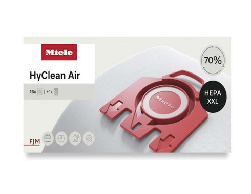 Miele Performance Pack - 16 FJM HyClean Vacuum Bags & 1 SF-HA50 HEPA Filter