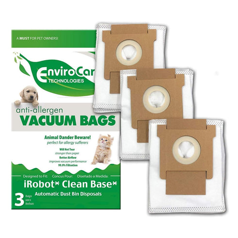 EnviroCare Roomba and iRobot Clean Base Allergen Bags (3 Pack)