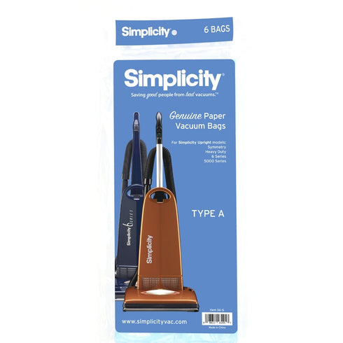 Simplicity Type A 6 Series Vacuum Bags (6pk) S6-6