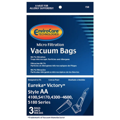 Eureka AA Vacuum Cleaner Bags (3pk)