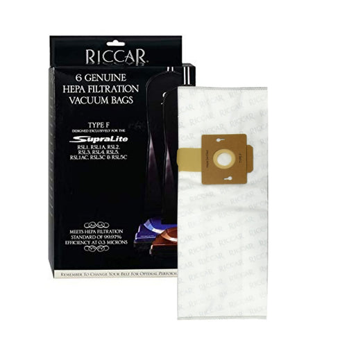 Riccar HEPA Supralite Bags (RFH-6) - 6 Pack