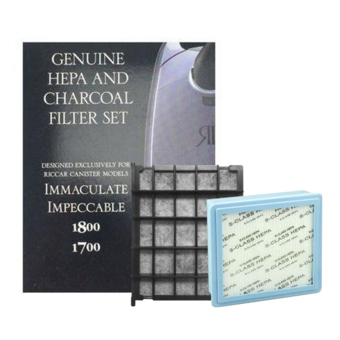 Riccar HEPA Media & Granulated Charcoal 1700 & 1800 Filter Set (RF17G)