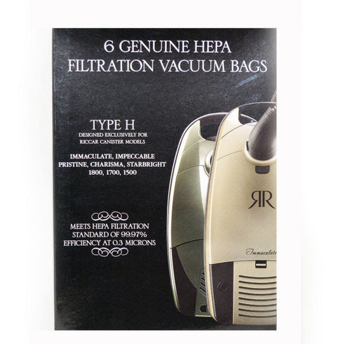 Riccar Canister HEPA Bags (RHH-6) - 6 Bags