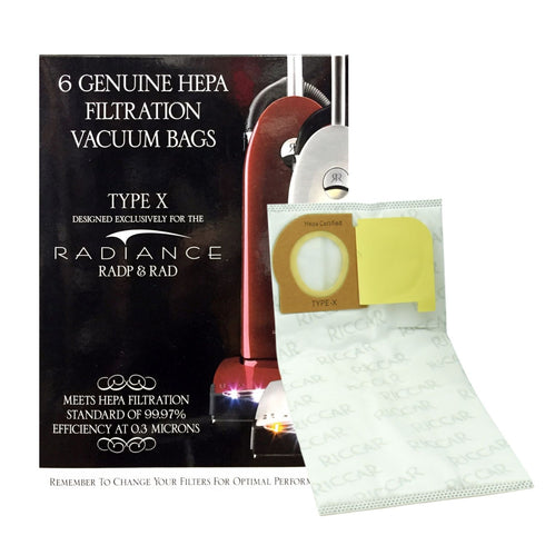 Riccar HEPA Radiance Bags (RXH-6) - 6 Pack