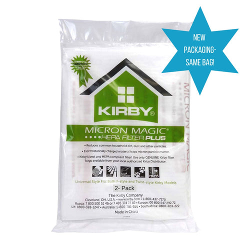 Kirby Universal Fit HEPA Plus Micron Magic Filtration Vacuum Bags - 2 pk