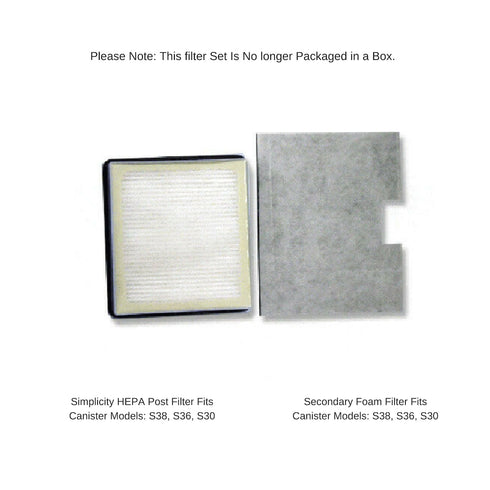 Simplicity SF-I3 HEPA and Charcoal Filter Set