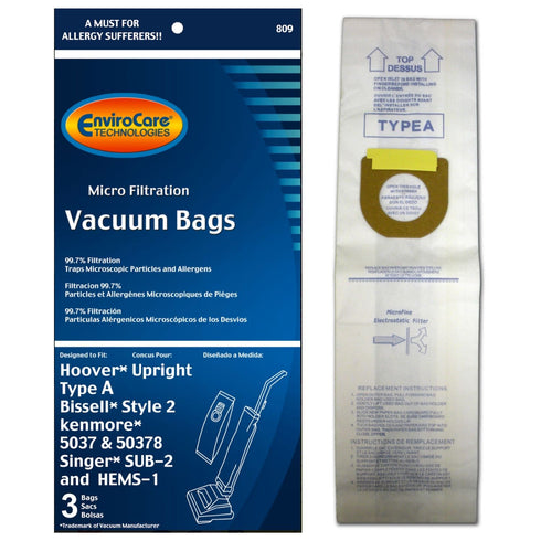 Hoover A Bags by EnviroCare (3 Pack)