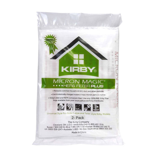Kirby Universal Fit HEPA Plus Micron Magic Filtration Vacuum Bags - 2 pk