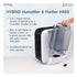 Boneco Hybrid Humidifier & HEPA Air Purifier H680