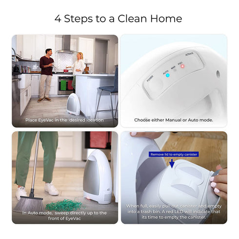 EyeVac Air in White w/silver