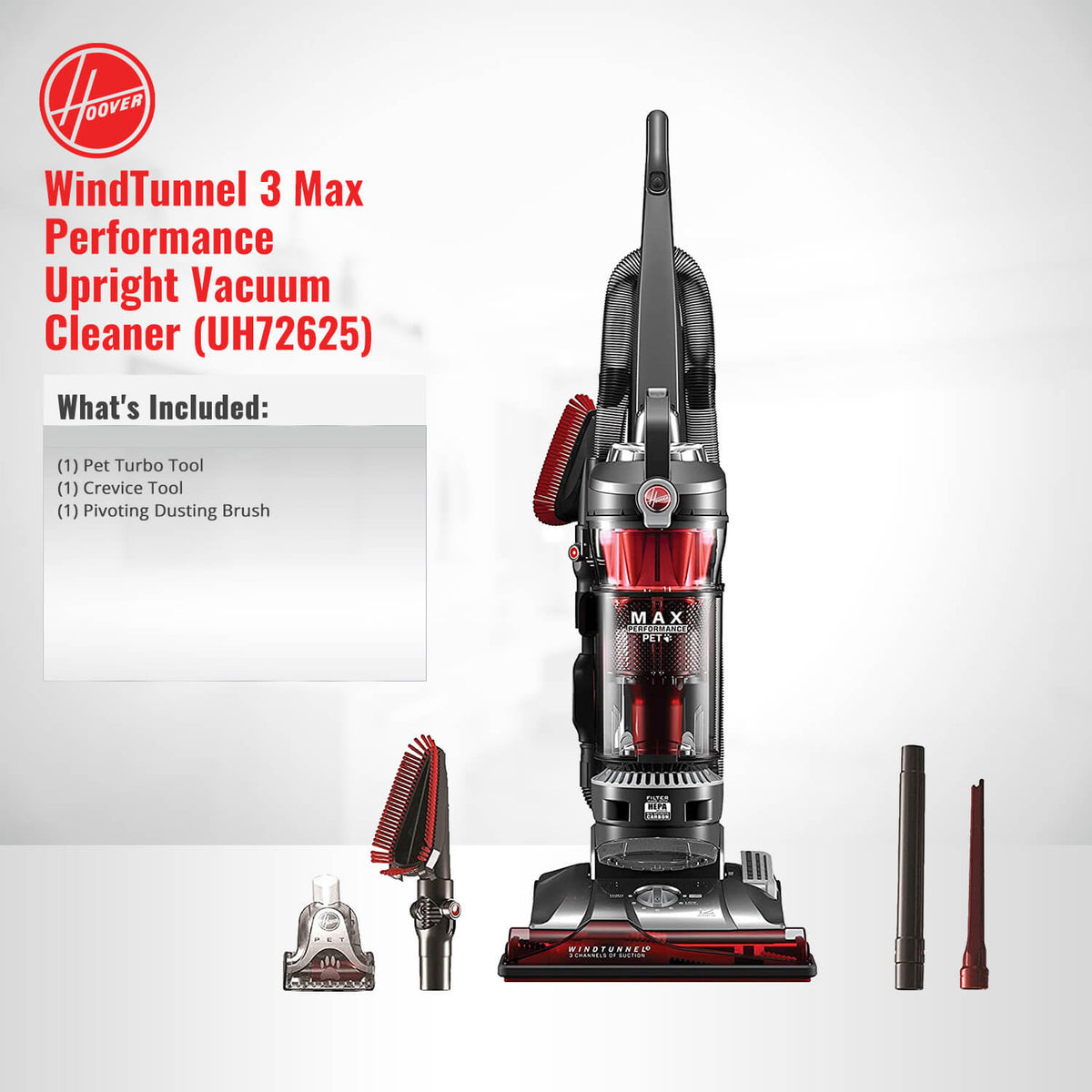 Hoover WindTunnel 3 Max Performance Pet Bagless Upright