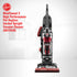Hoover WindTunnel 3 High Performance Pet Bagless Corded Upright Vacuum, UH 72630, Red