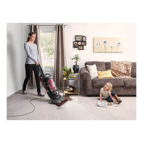 Hoover WindTunnel 3 High Performance Pet Bagless Corded Upright Vacuum, UH 72630, Red