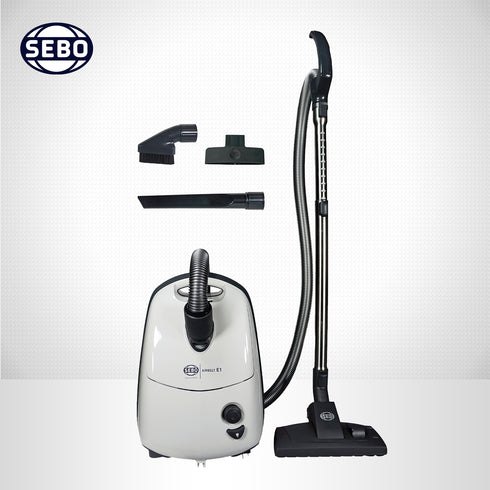 SEBO Airbelt E1 Kombi Canister Vacuum Cleaner 91602AM (Arctic White)