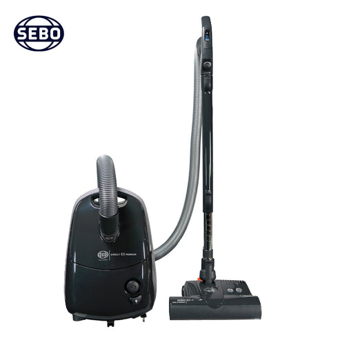 SEBO Airbelt E3 Premium Canister Vacuum Cleaner 91648AM (Graphite)