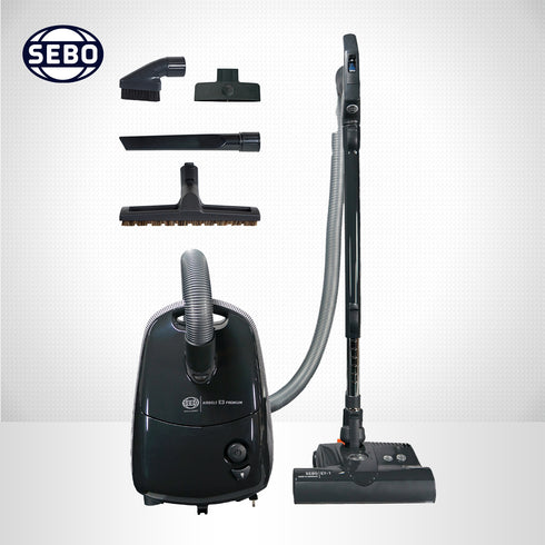 SEBO Airbelt E3 Premium Canister Vacuum Cleaner 91648AM (Graphite)