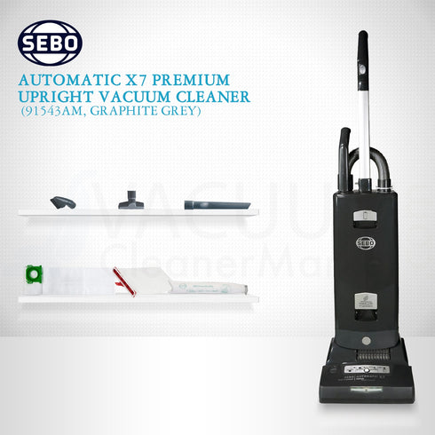 SEBO Automatic X7 Premium Upright Vacuum Cleaner 91543AM (Graphite Grey)