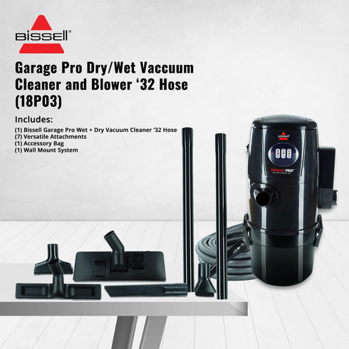 Bissell Garage Pro Dry/Wet Vaccuum Cleaner and Blower ‘32 Hose