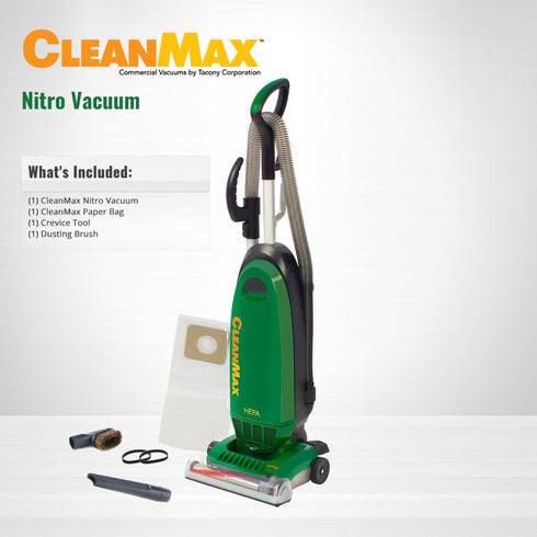CleanMax Nitro Commercial Upright 3-Wire Vacuum (CMNR-QD)