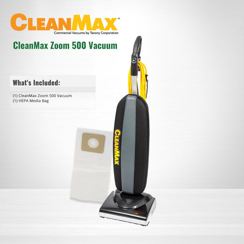 CleanMax Zoom Lightweight Upright With Squeegee Vacuum (ZM-500)