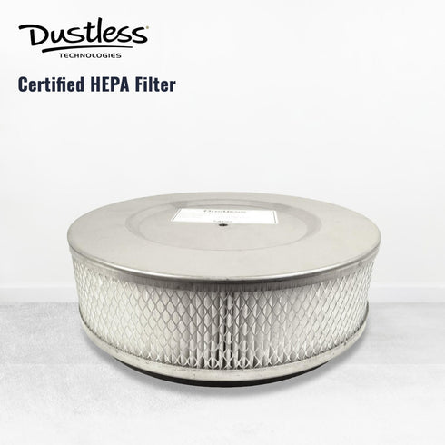 Dustless HEPA Certified Filter for Wet Dry Vacuums