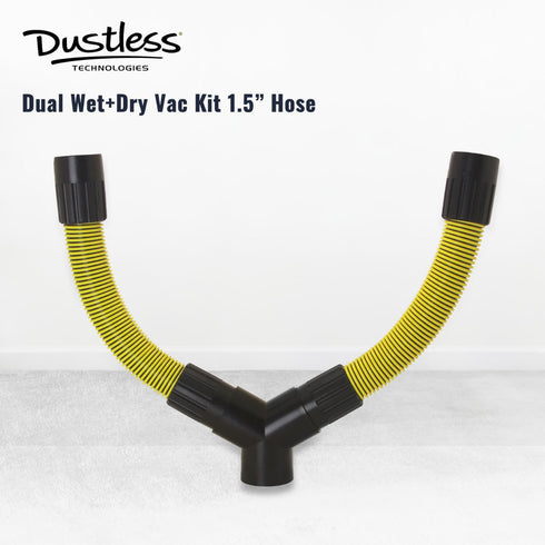 Dustless Dual Wet+Dry Vacuum Hose Connector Kit