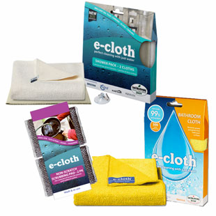 eCloth Bathroom Cleaning Kit - Microfiber Cloths