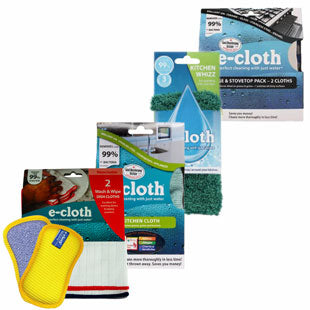 eCloth Kitchen Cleaning Kit - MicroFiber Cloths