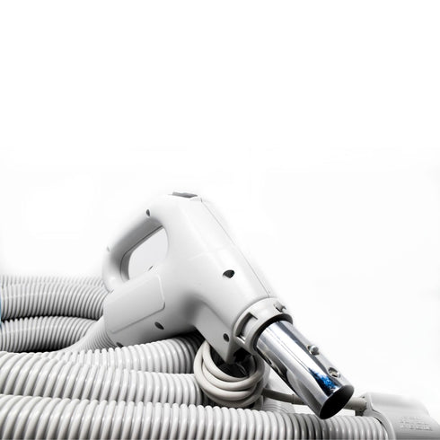Central Vacuum Electric Hose -30 Foot Electric Corded Pigtail- Fits Button Lock and Friction Fit