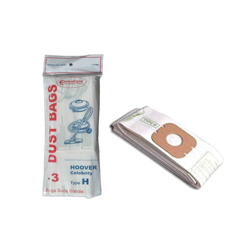 Hoover Type H Celebrity Canister Vacuum Bags (3 Pack) by EnviroCare