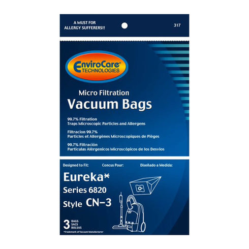 EnviroCare Eureka Series 6820 Style CN-3 Vacuum Bags – 3 Pack