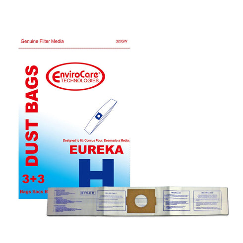 EnviroCare Eureka Type H Vacuum Bags - 3 Pack