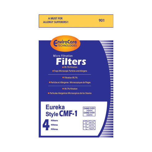 EnviroCare Eureka CMF-1 Dirt Cup Filters – 4 Pack