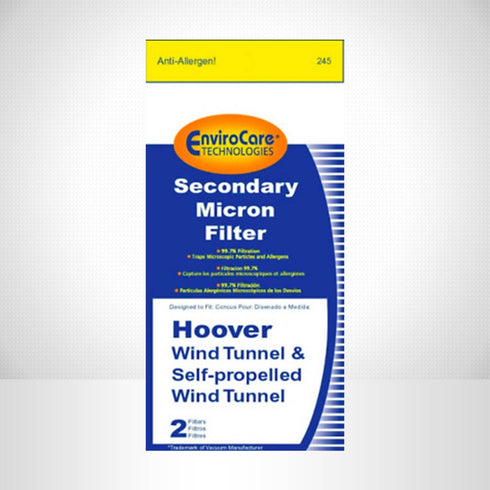 Hoover WindTunnel and Self-Propelled Vacuum Cleaner Secondary Filter - 2 Pack (245)