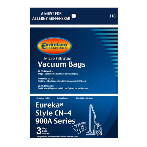 EnviroCare Eureka Series 900A CN-4 Vacuum Bags – 3 Pack