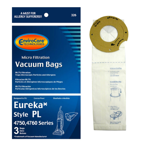 EnviroCare Eureka Style PL Vacuum Bags – 3 Pack