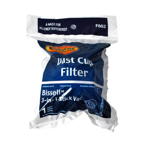 Envirocare Bissell 3-in-1 Stick Vac Dust Cup Filter (F602)