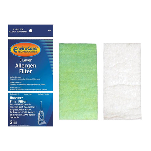 Hoover Wind Tunnel Final Filter - 2 Pack (F914)