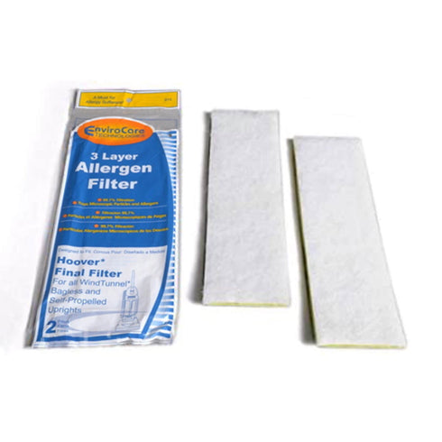 Hoover WindTunnel and Self-Propelled Vacuum Cleaner Final Filter - 2 Pack (F915)
