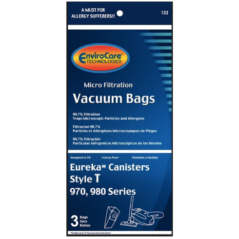 Eureka T Bags (3 Pack) by Envirocare
