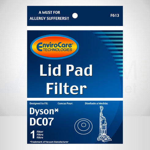 Dyson EnviroCare DC07 Replacement Post Motor Upright Lid Filter