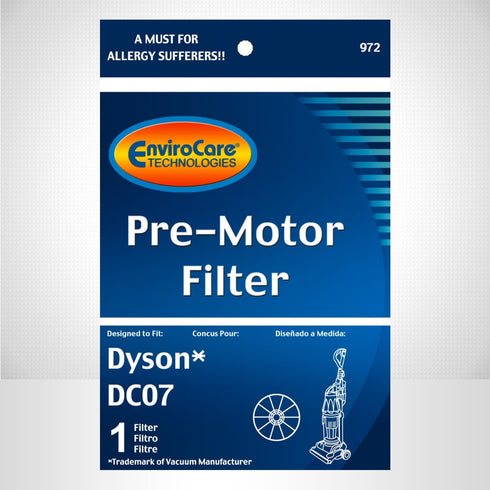 EnviroCare Dyson Replacement Pre-Motor Filter for Dyson DC07