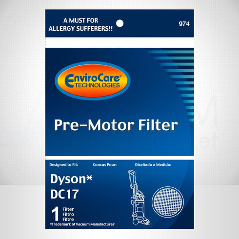EnviroCare Dyson Replacement Pre Motor Vacuum Filter for DC17