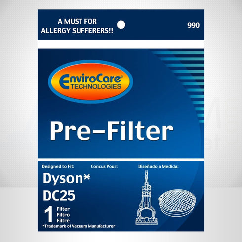 EnviroCare Dyson Replacement Pre Motor Vacuum Filter for DC25 (F990)