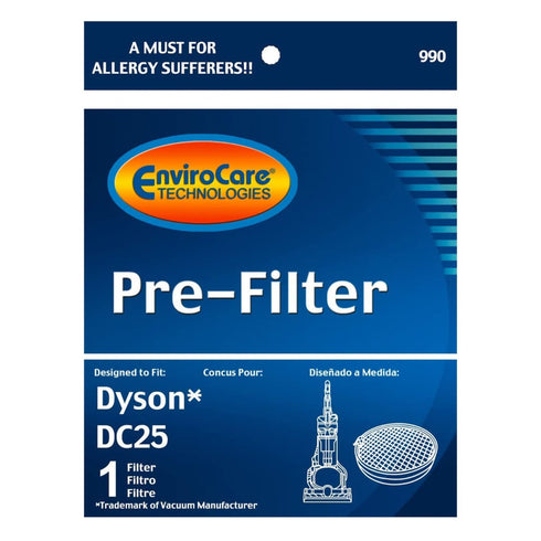 EnviroCare Dyson Replacement Pre Motor Vacuum Filter for DC25 (F990)