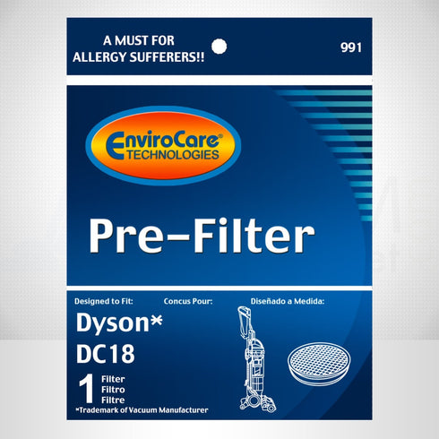EnviroCare Dyson Replacement Pre Motor Vacuum Filter for DC18 (F991)