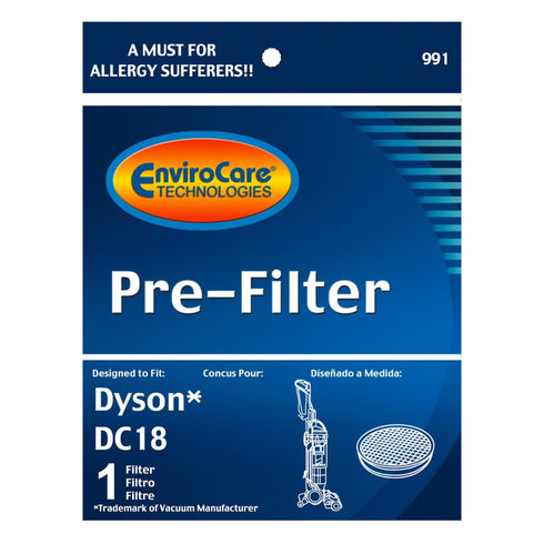 EnviroCare Dyson Replacement Pre Motor Vacuum Filter for DC18 (F991)