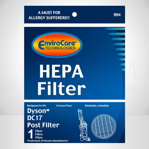 EnviroCare Dyson Replacement Post Motor Vacuum Filter for DC17 (F994)