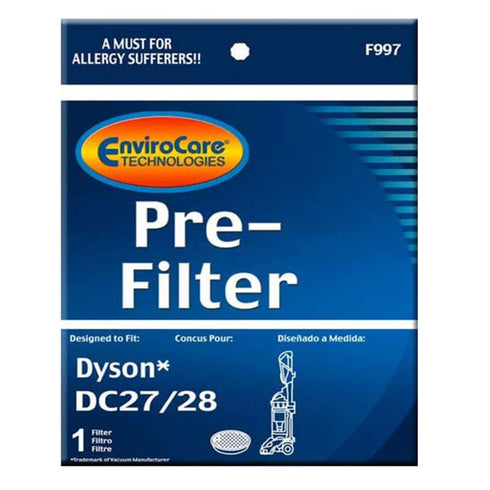 EnviroCare Dyson Replacement Pre Motor Vacuum Filter for DC27 DC28 (F997)